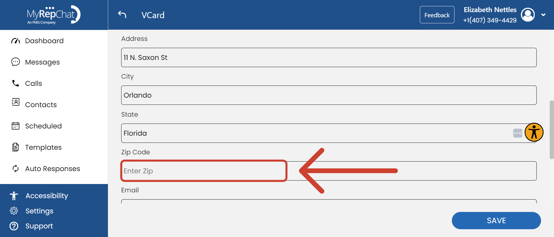Zip Code; vCard Settings.png