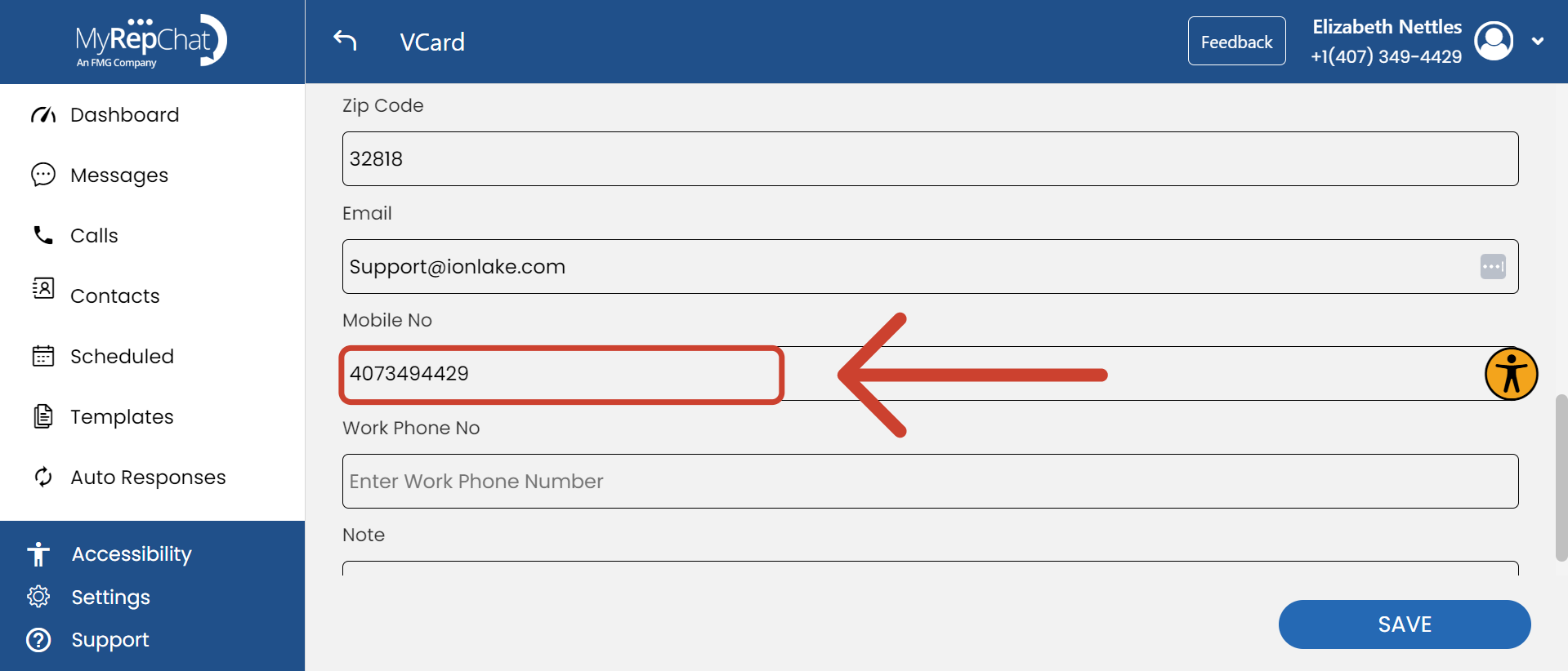 Mobile Number; vCard Settings.png
