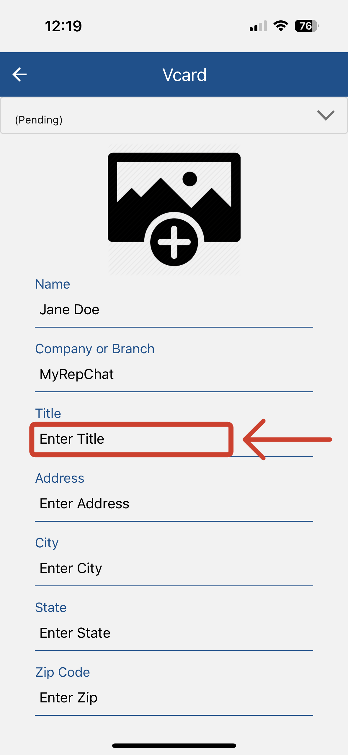 Title; How to Edit vCard Mobile.png